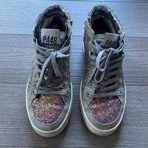 P448 glitter sneakers